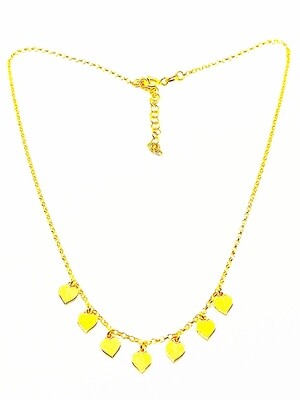 Silver 925 dangling hearts necklace