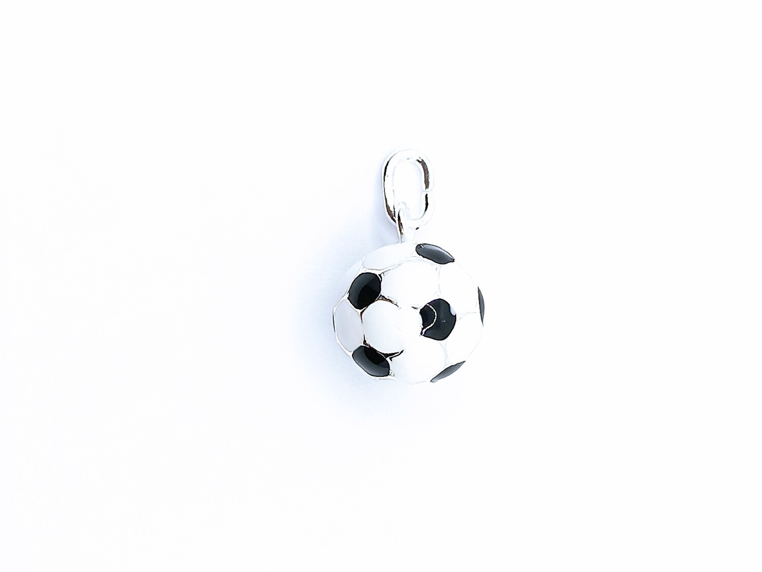 Silver 925 soccer ball pendant