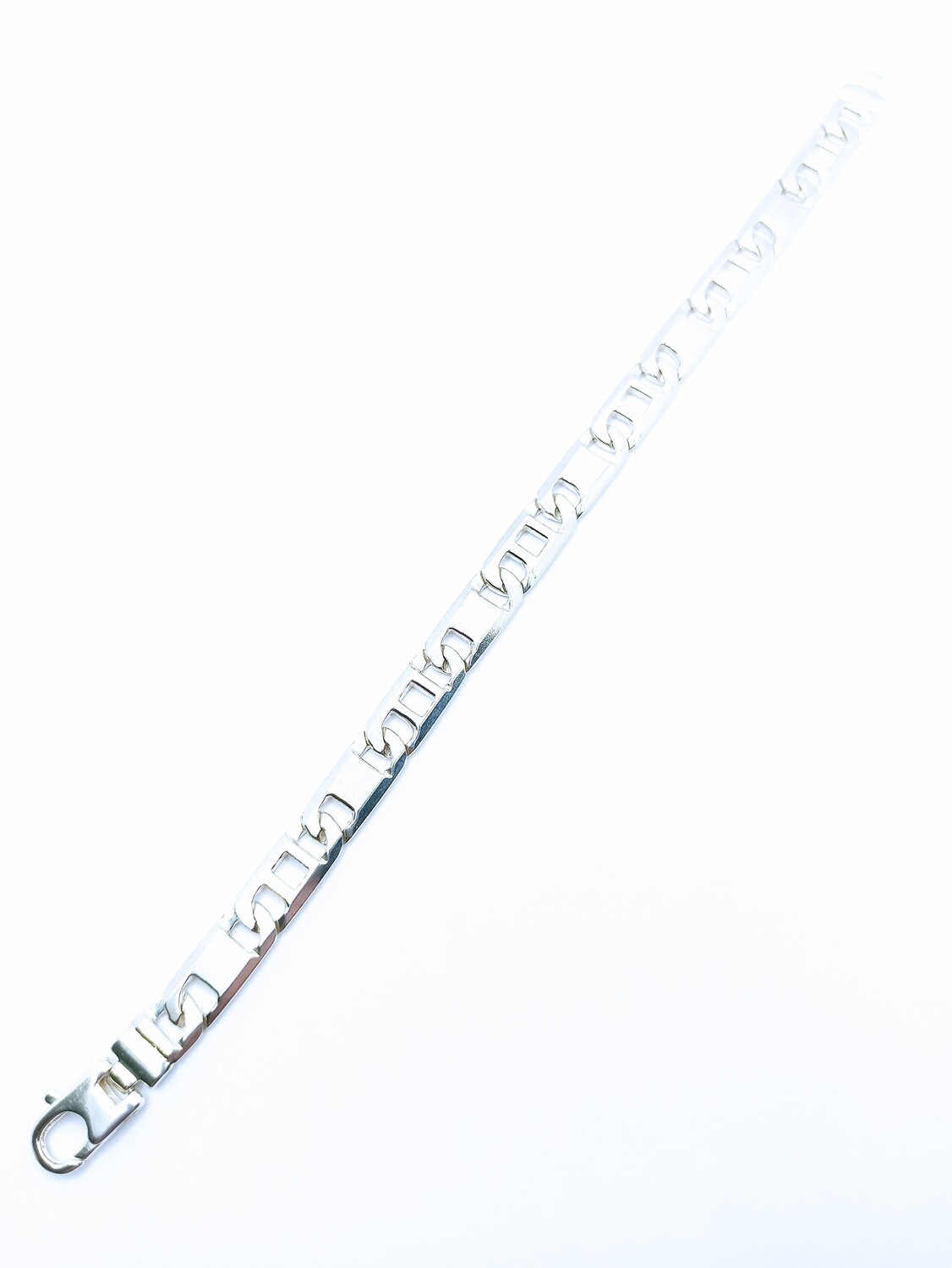 Silver 925 handmade Theta mens bracelet