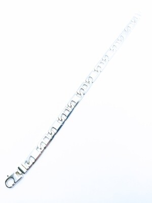 Silver 925 handmade Theta mens bracelet