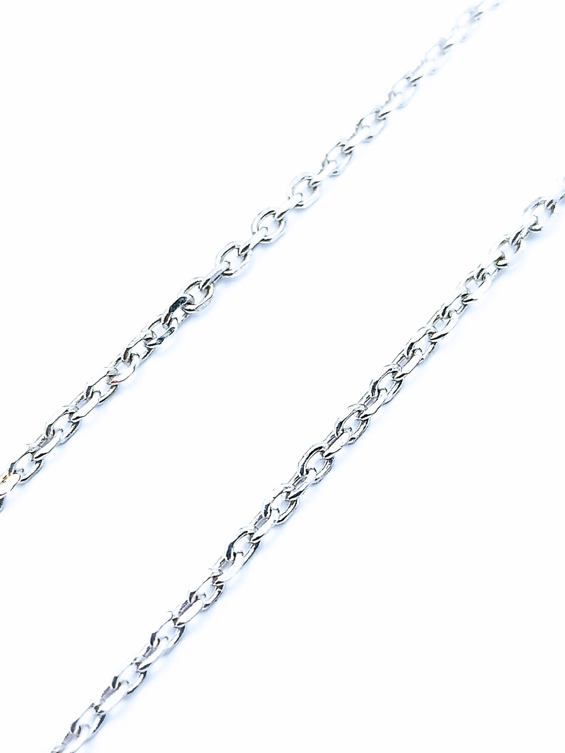 Silver 925 cable 2 long neck chain 70cm