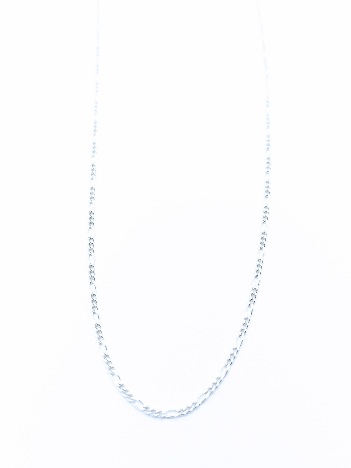 Silver 925 handmade light figaro necklace