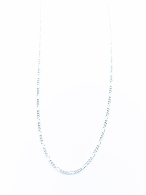Silver 925 handmade light figaro necklace