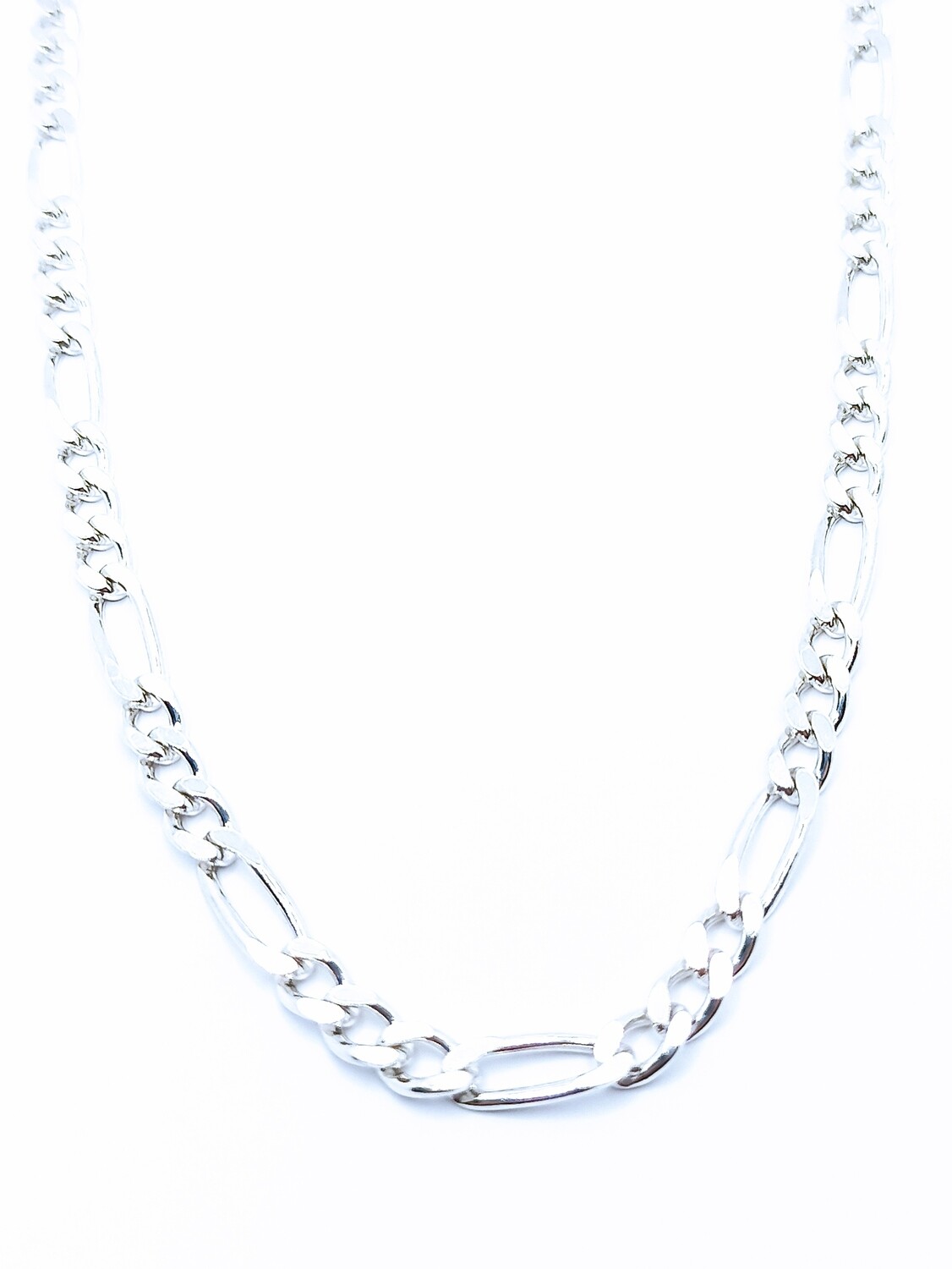 Silver 925 Solid handmade figaro necklace