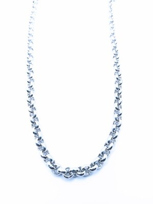 Silver 925 handmade mens circles necklace