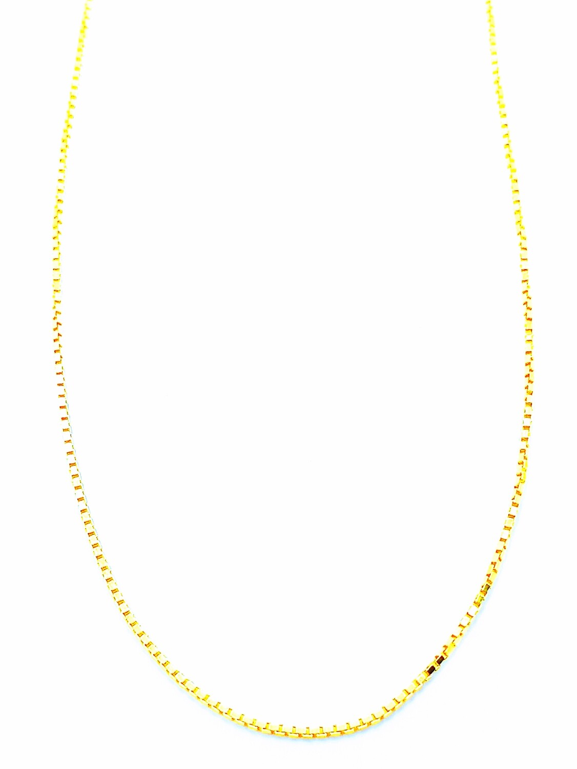 Silver 925 gold plated cube 2 neck chain