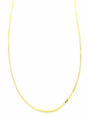 Silver 925 gold plated cube 2 neck chain