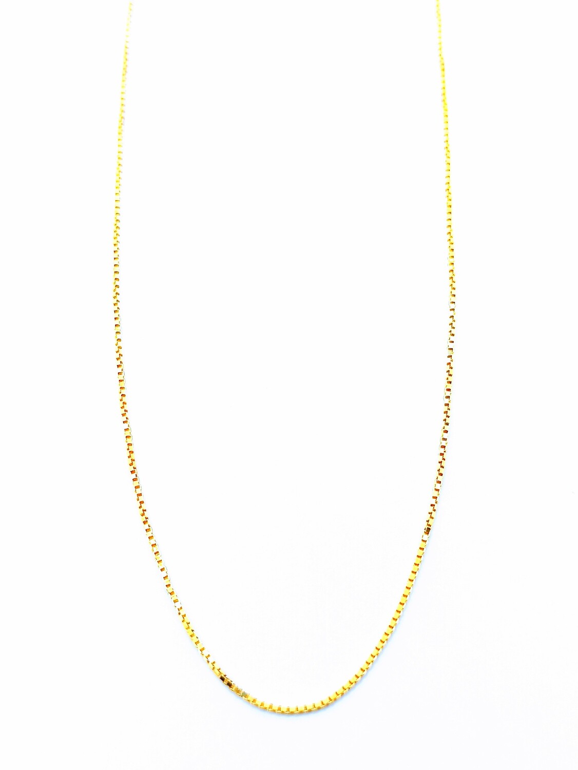 Silver 925 cube chain gold plated necklace