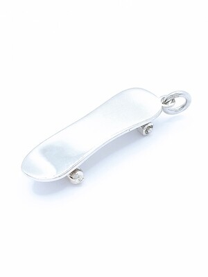 Silver 925 skateboard design pendant