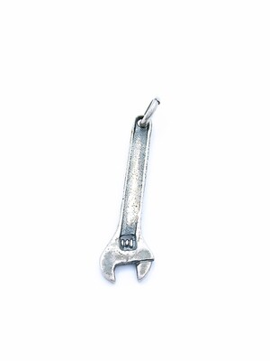 Silver 925 adjustable wrench spanner key pendant