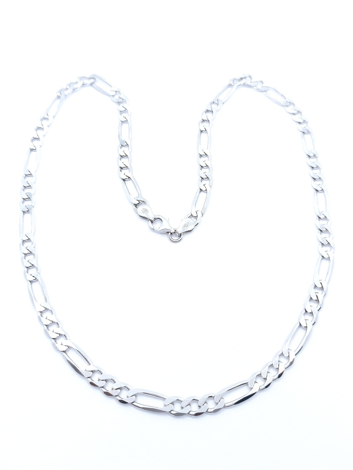 Silver 925 handmade thick figaro necklace