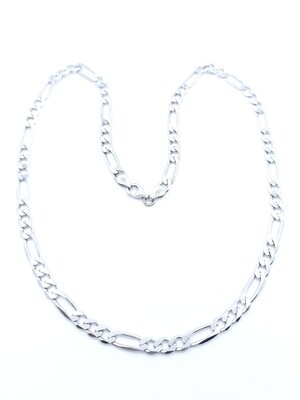 Silver 925 handmade thick figaro necklace