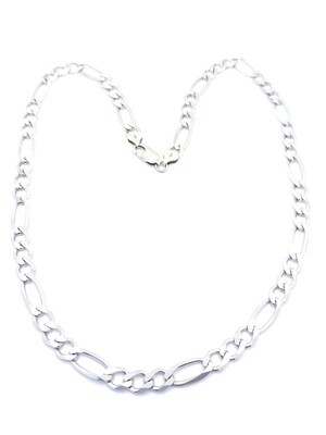 Silver 925 Solid thick figaro neck chain