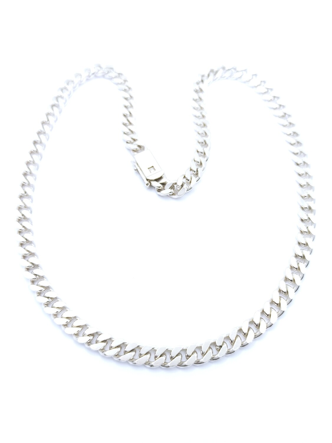 Silver 925 handmade gourmet neck chain double lock
