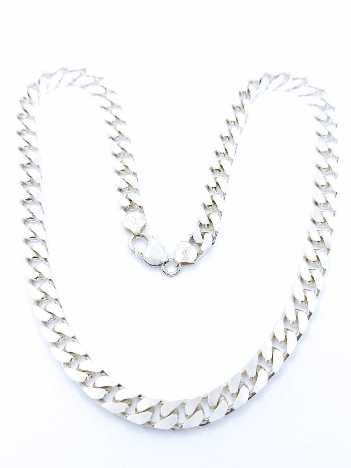 Silver 925 handmade wide gourmet neck chain