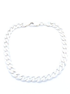 Silver 925 gourmet wide hand bracelet