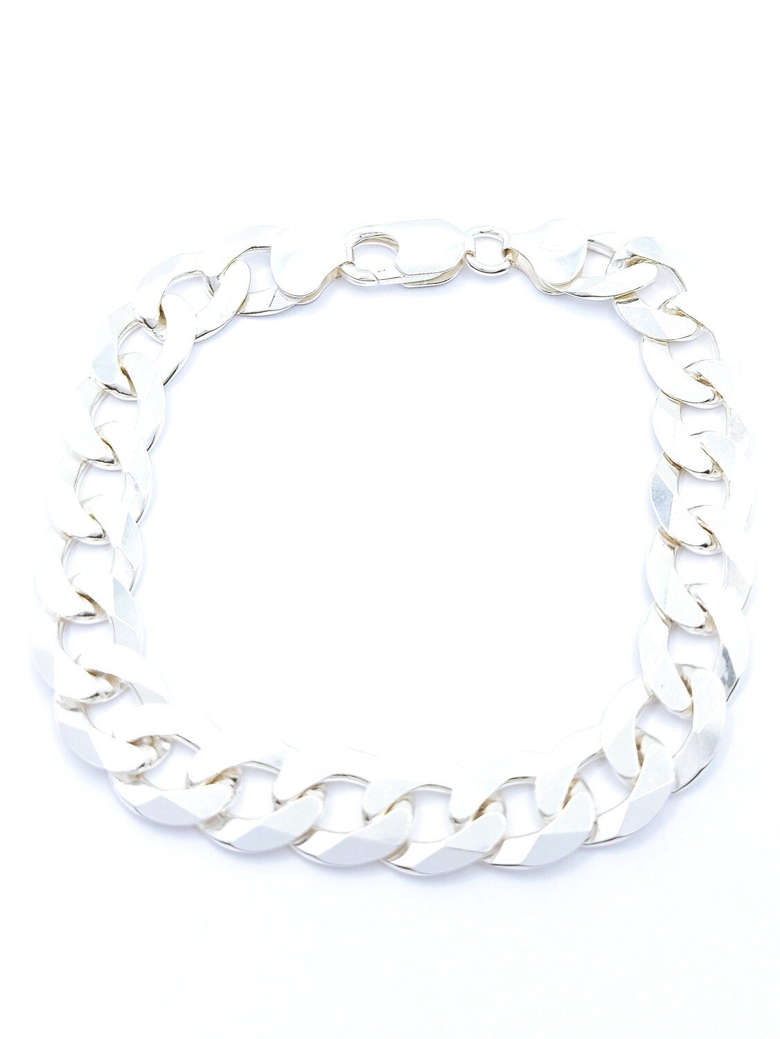 Silver 925 handmade gourmet wide bracelet