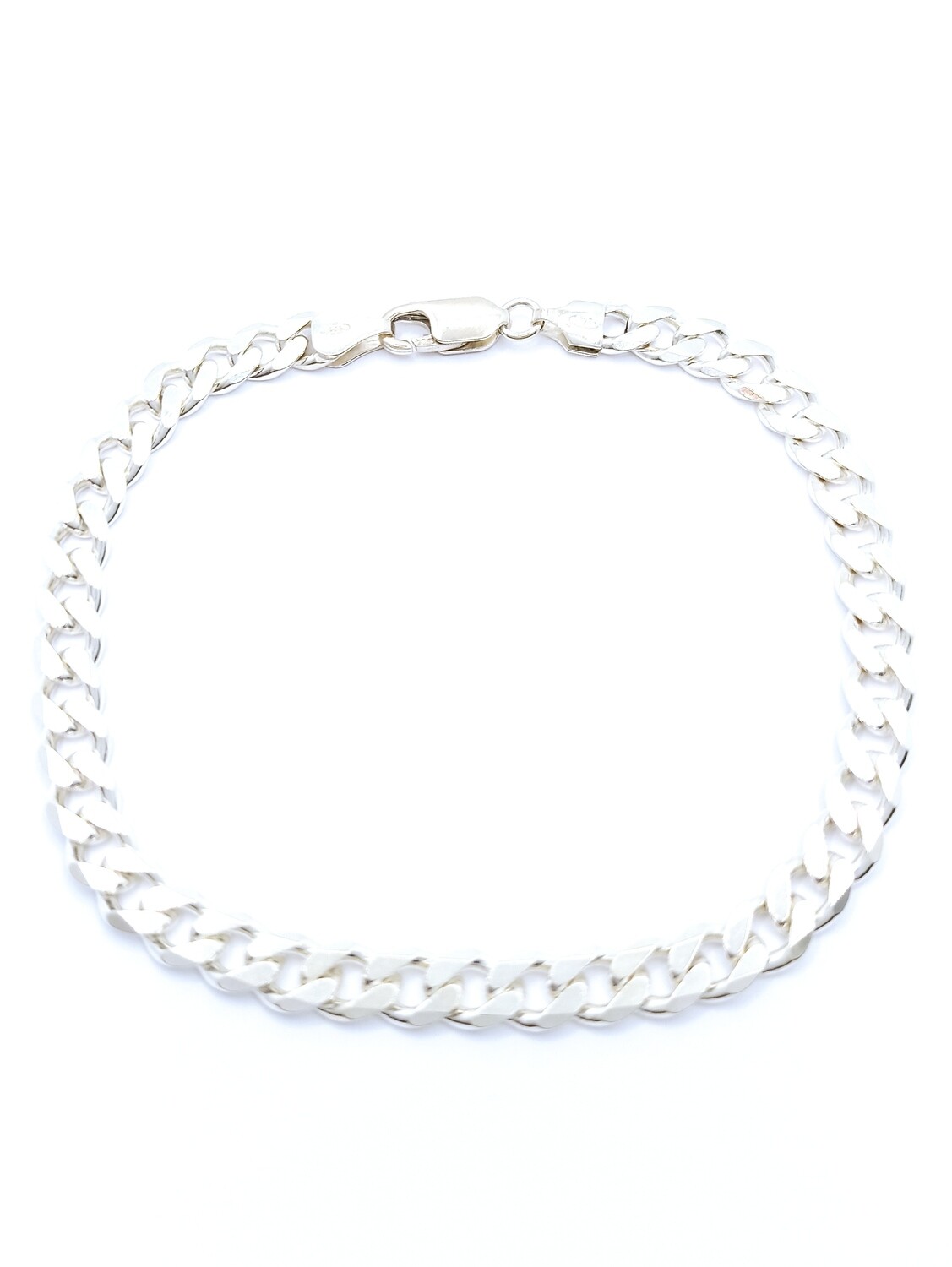 Silver 925 Solid gourmet wide bracelet