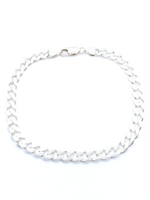 Silver 925 Solid gourmet wide bracelet