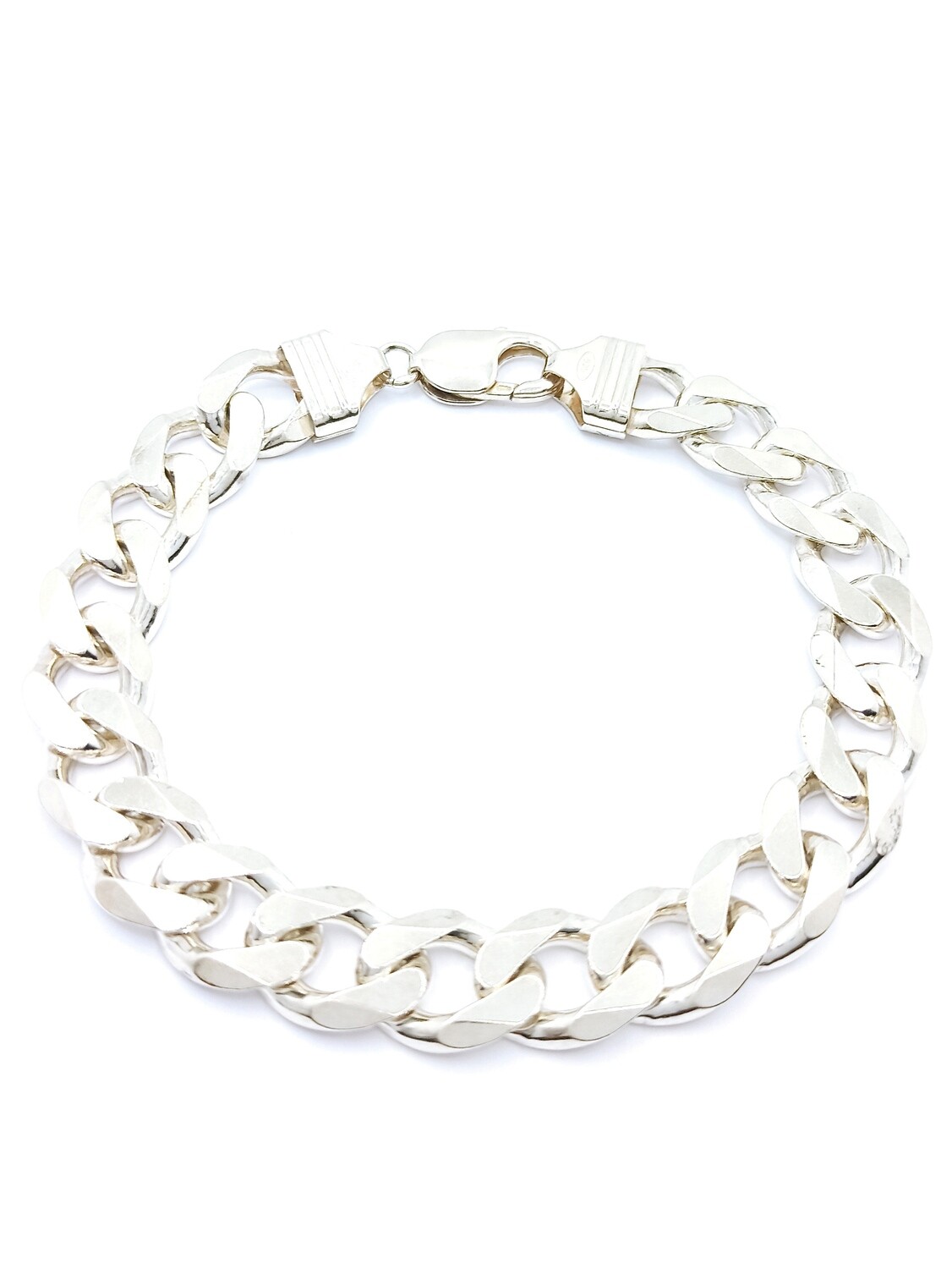 Silver 925 Solid gourmet huge wide bracelet