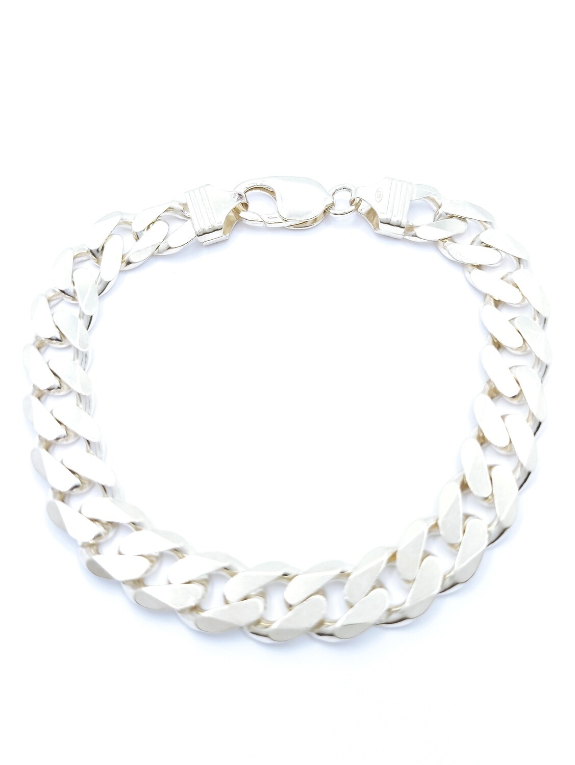 Silver 925 Solid gourmet huge wide bracelet