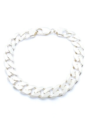 Silver 925 Solid gourmet huge wide bracelet