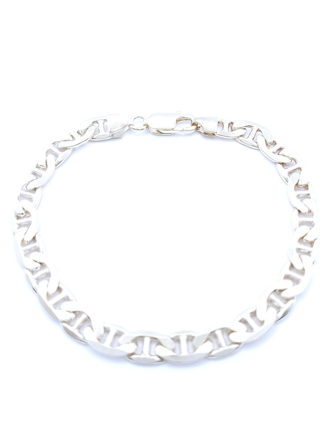 Silver 925 handmade Theta mens bracelet