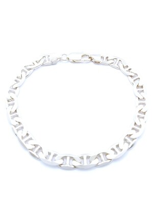 Silver 925 handmade Theta mens bracelet