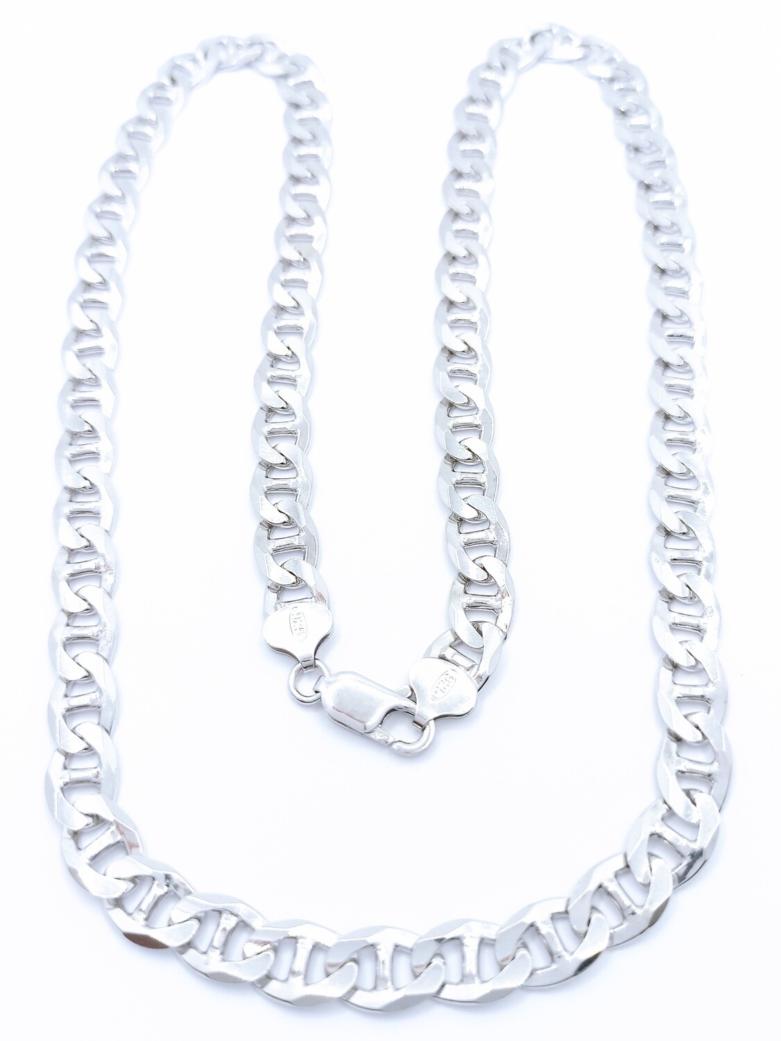 Silver 925 Theta men thick necklace