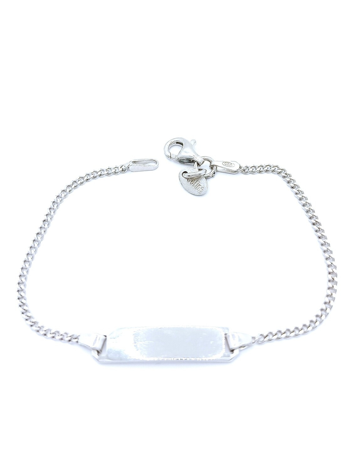 Silver 925 handmade children id hand bracelet