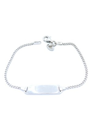 Silver 925 handmade children id hand bracelet