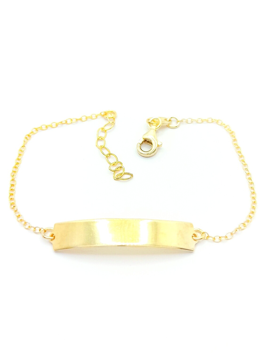 Silver 925 handmade children id hand bracelet