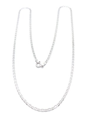 Silver 925 thin Theta men necklace