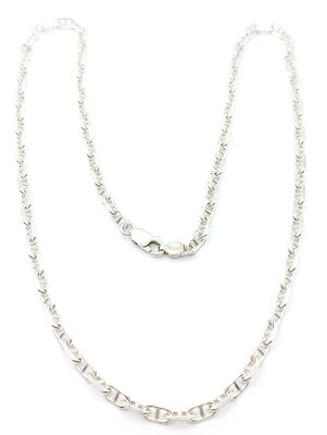 Silver 925 handmade theta anchor chain neck chain