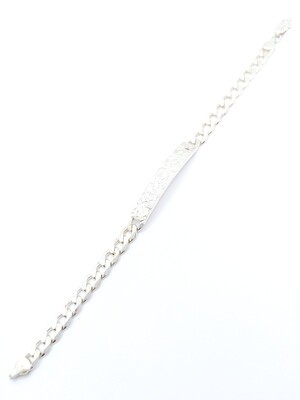 Silver 925 handmade men id gourmet chain bracelet