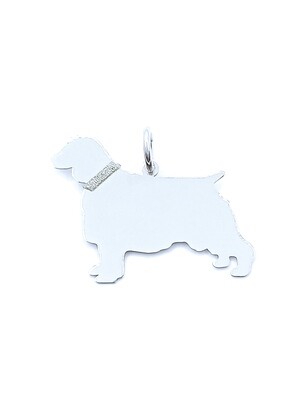 Silver 925 Springer Spaniel dog pendant