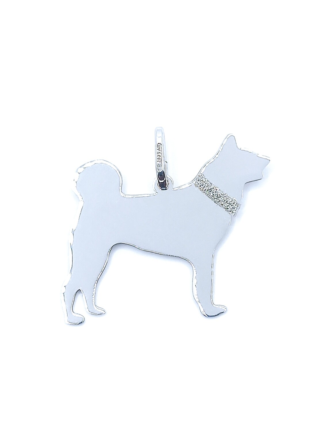 Silver 925 Akita dog  pendant