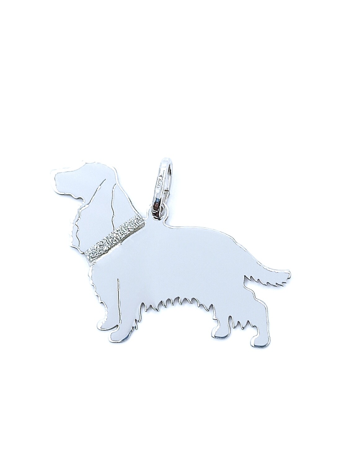 Silver 925  Cocker dog  pendant