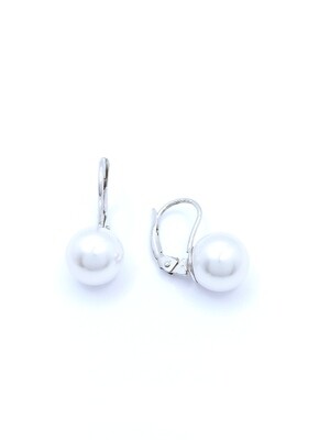 Silver 925 pearl stone earrings