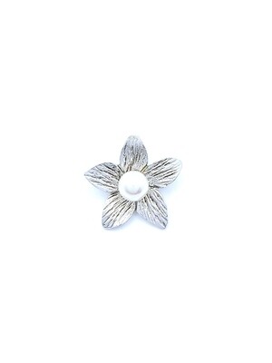 Silver 925 pearl stone flower pendant