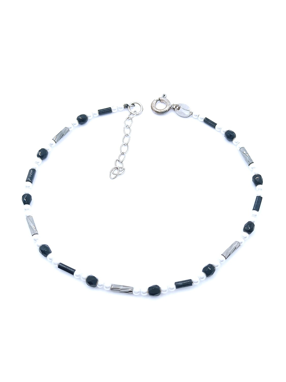 Silver 925 pearl stone hand bracelet