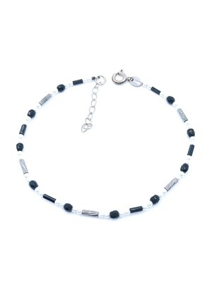 Silver 925 pearl stone hand bracelet