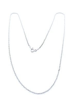 Silver 925 neck chain margarita diamond cut design