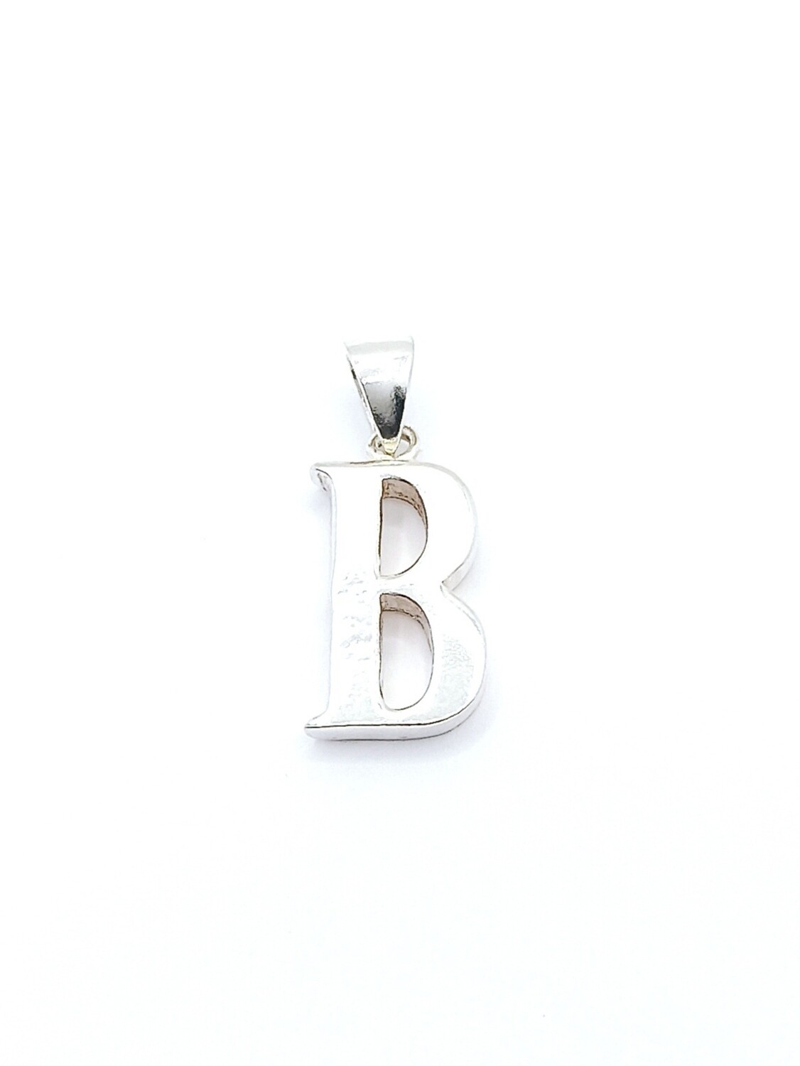 Silver 925 single letter Β to X charm pendant