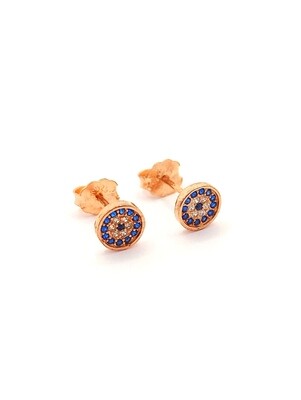 Silver 925 children evil eye earrings