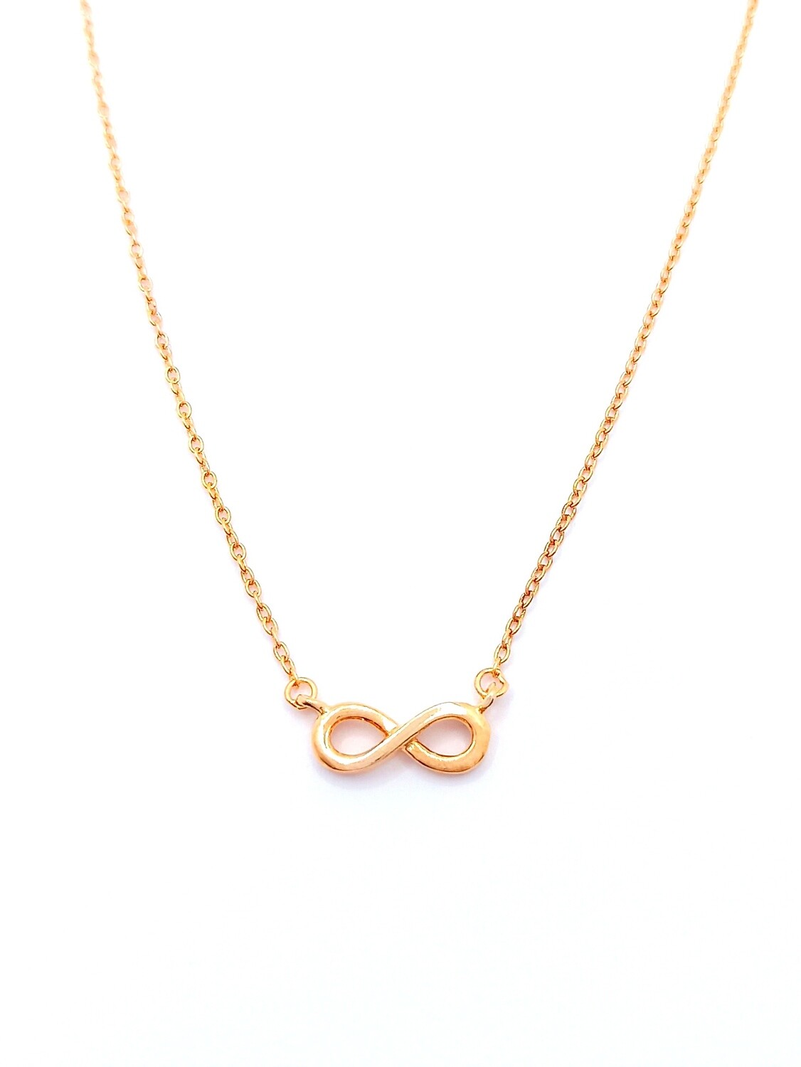 Silver 925 infinity rose or white necklace