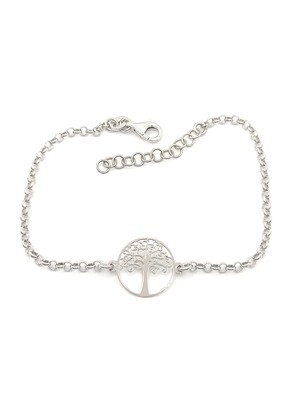 Silver 925 Tree Of Life hand bracelet white or rose