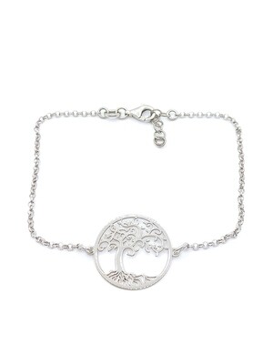 Silver 925 Tree Of Life hand bracelet
