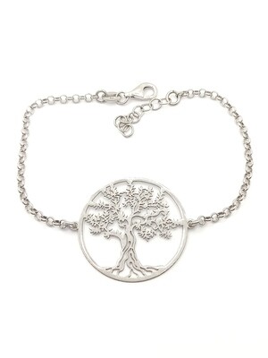 Silver 925 Tree Of Life hand bracelet