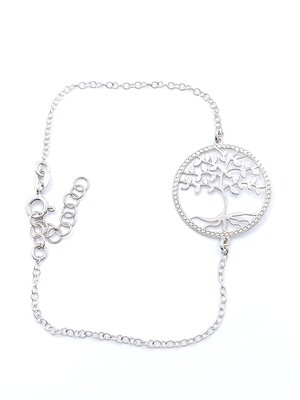 Silver 925 Tree Of Life hand bracelet